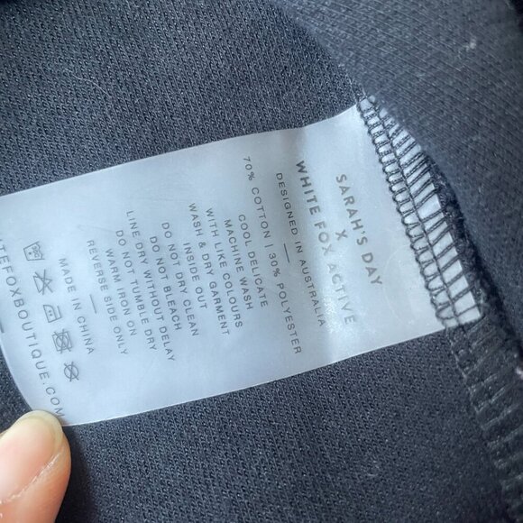 Sarah’s Day x White Fox Active All I Do Is Brunch Blackout Lounge Sweatshirt - Picture 8 of 8